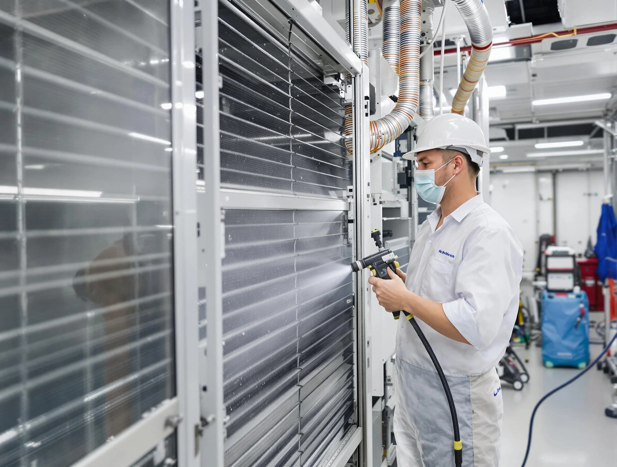 Professional AC coil cleaning by Centerville Air Duct Cleaning in Centerville