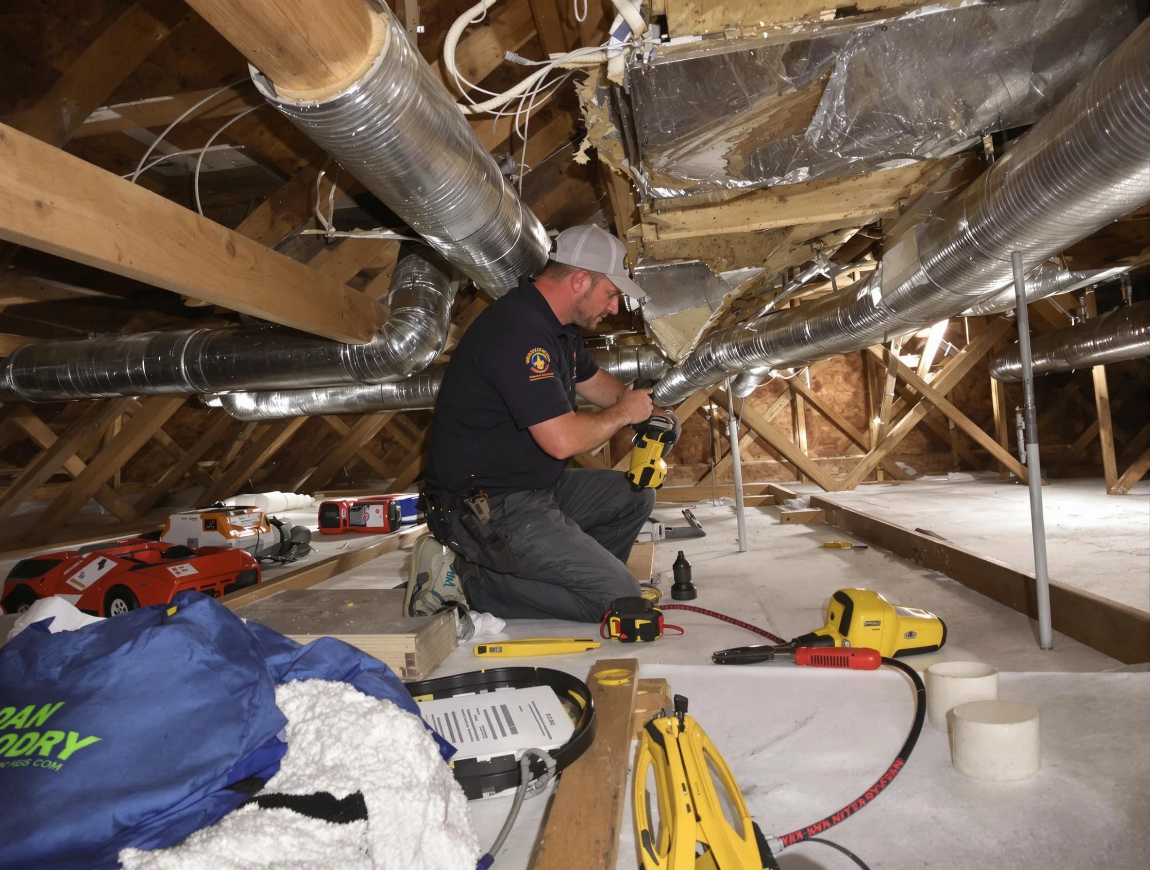 Professional air duct repair by Centerville Air Duct Cleaning in Centerville