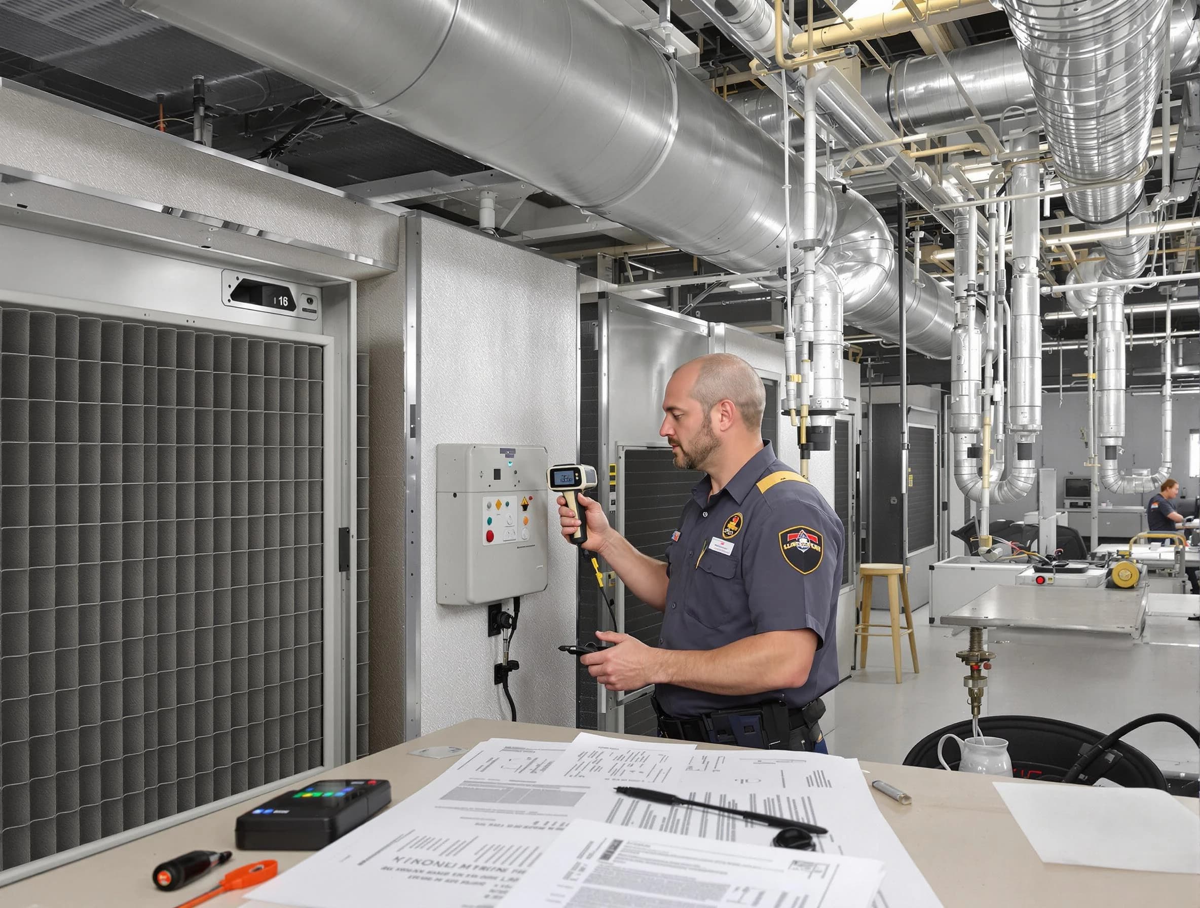 Professional filter system inspection by Centerville Air Duct Cleaning in Centerville