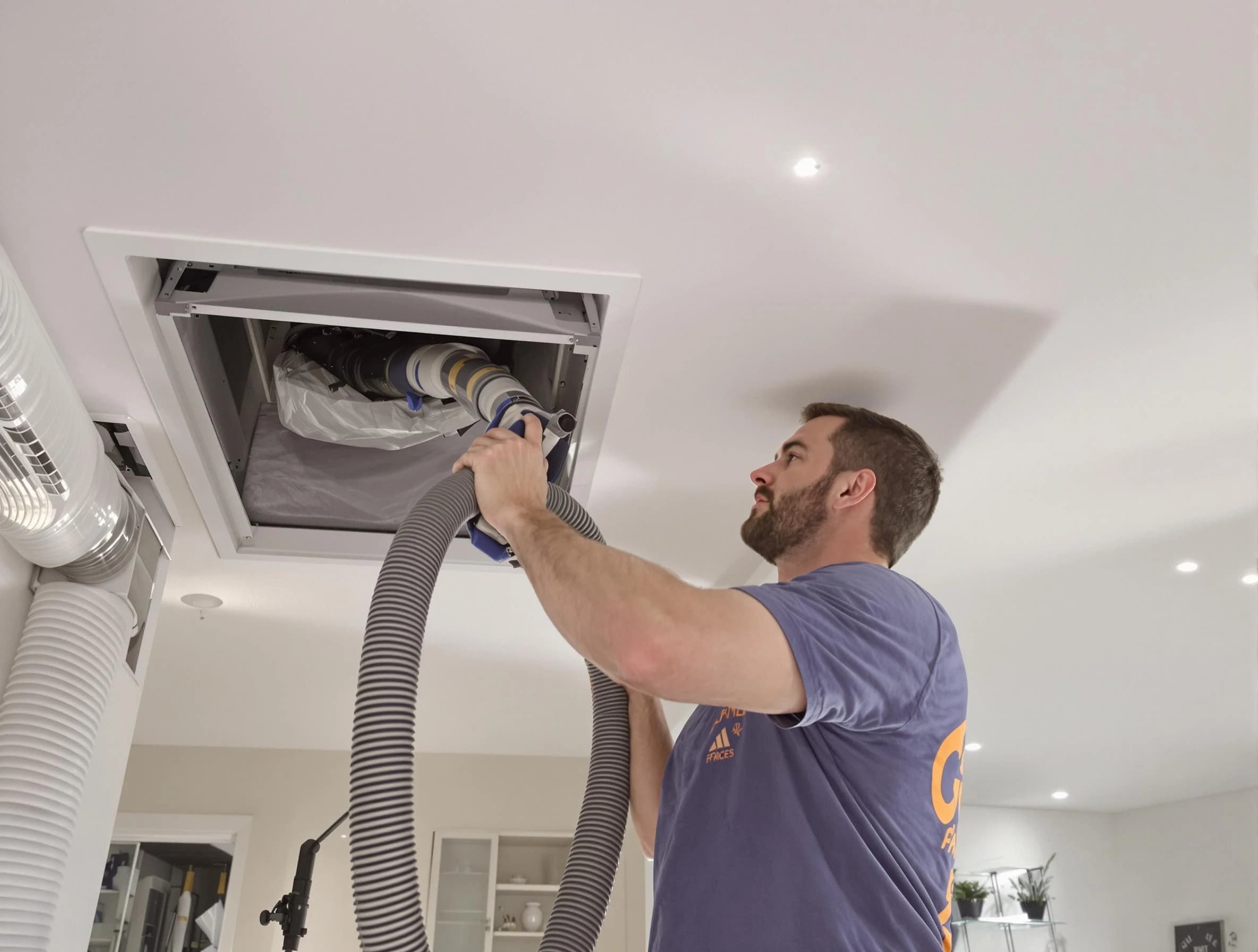 Precision indoor duct cleaning by Centerville Air Duct Cleaning in Centerville
