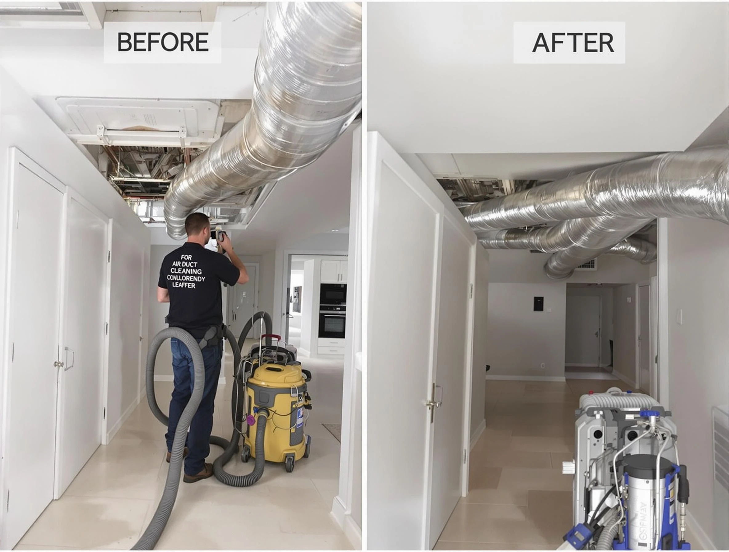Centerville Air Duct Cleaning professional performing thorough air duct cleaning in Centerville