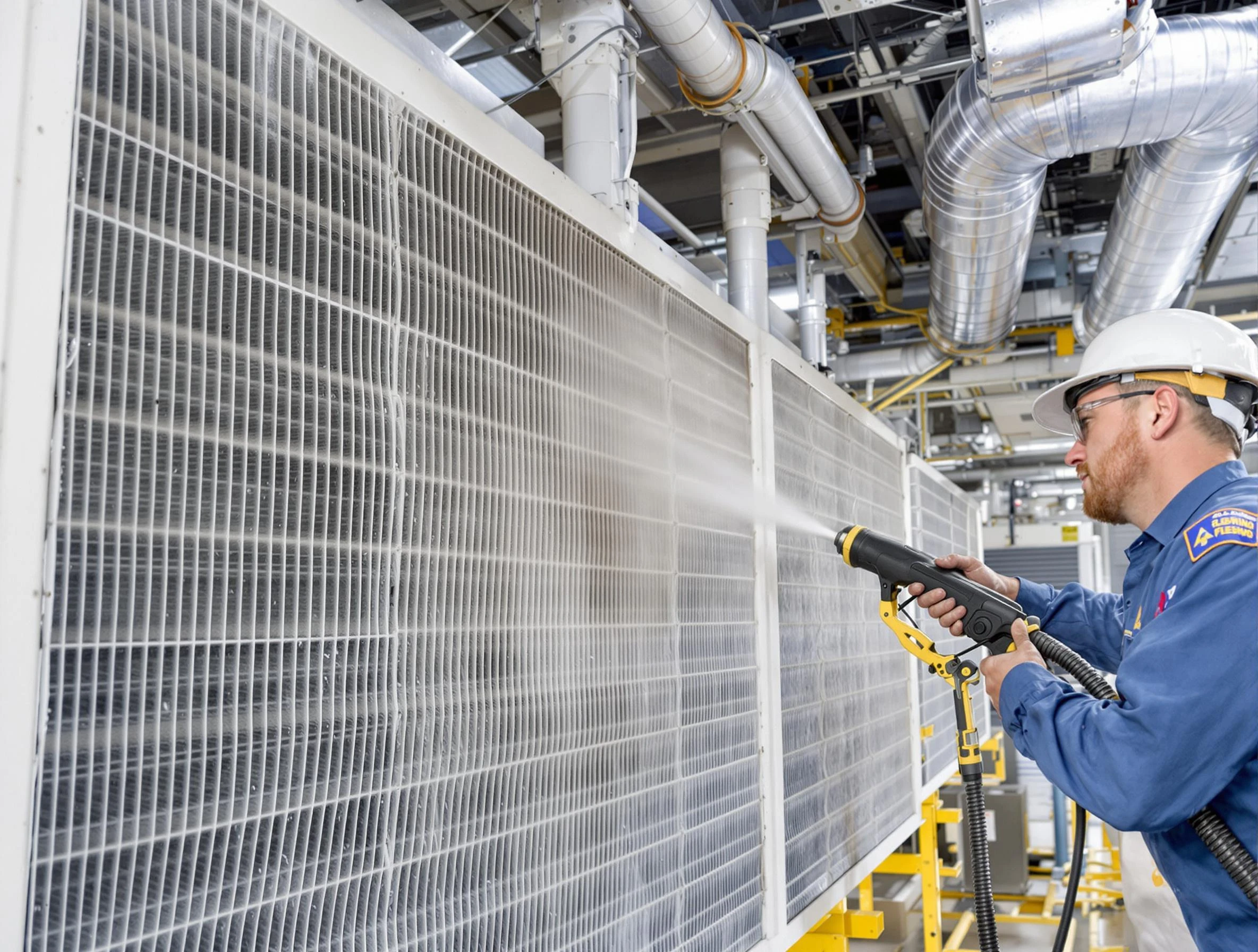 Professional commercial coil cleaning by Centerville Air Duct Cleaning in Centerville