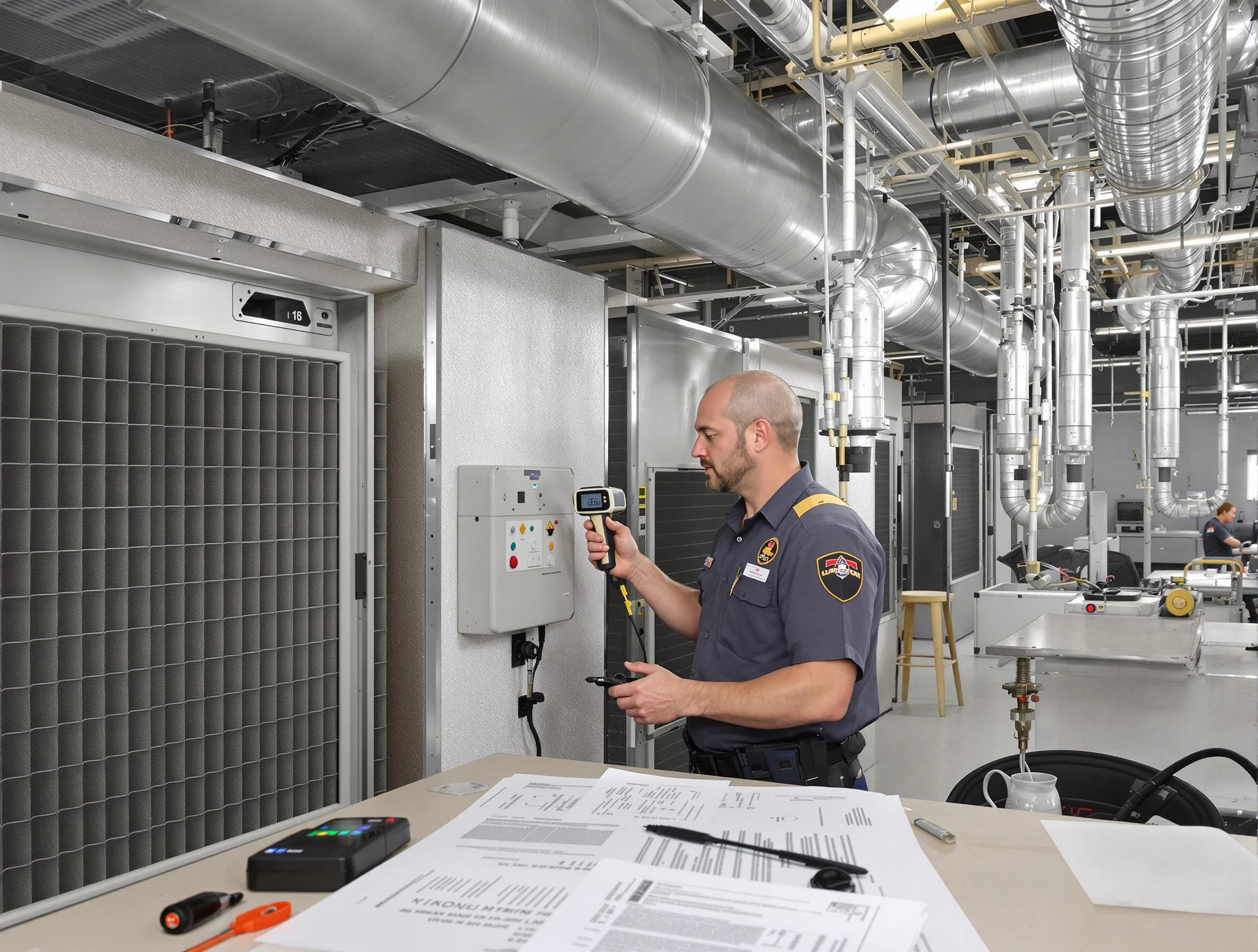 Professional filter system inspection by Centerville Air Duct Cleaning in Centerville