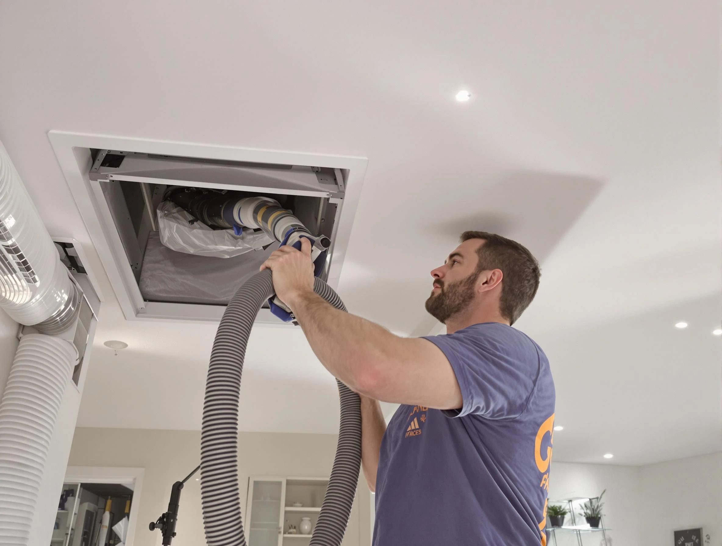 Precision indoor duct cleaning by Centerville Air Duct Cleaning in Centerville